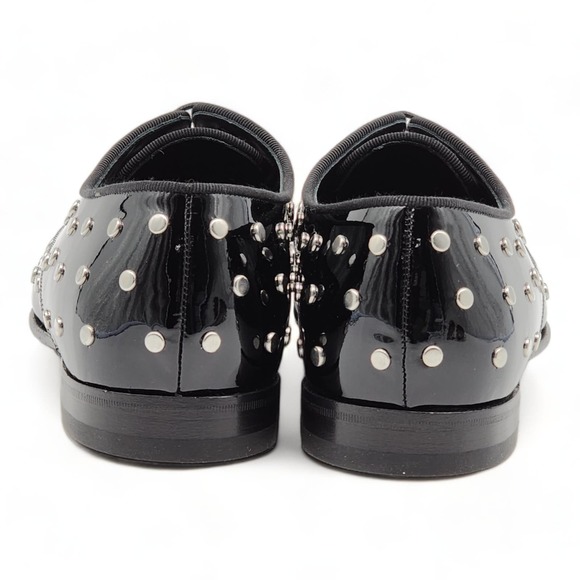 Alexander McQueen Patent Leather Men's Studded Derby Shoes $1150 - Picture 5 of 7